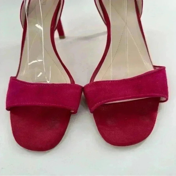 Alfani womens Cassidy heels size 10 fuchsia suede open toe stilettos - Picture 3 of 14